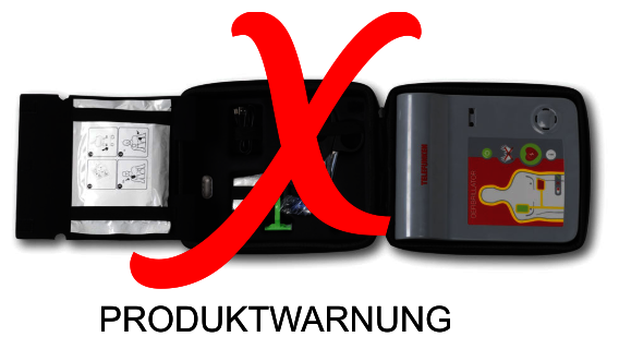 Produktwarnung Telefunken AED Modell FA1 und HR1