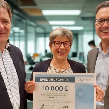 Großzügige Spende: Newline Europe Versicherung AG unterstützt Definetz